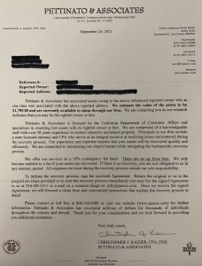 Is Pettinato Associates A Scam Unclaimed Property Letter Infoquu Is Pettinato Associates A Scam Unclaimed Property Letter Infoquu