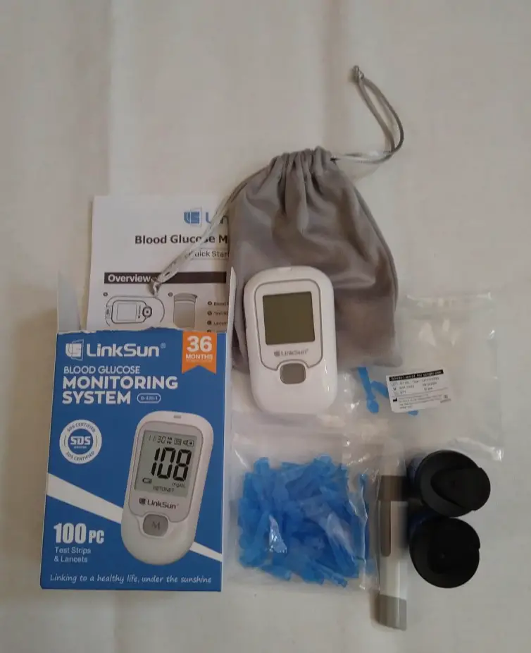 Linksun blood sugar monitor test kit