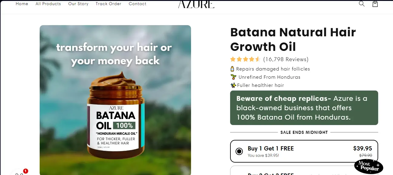 Hair Growth Hoax? Uncovering the Truth About Azure Batana Natural
