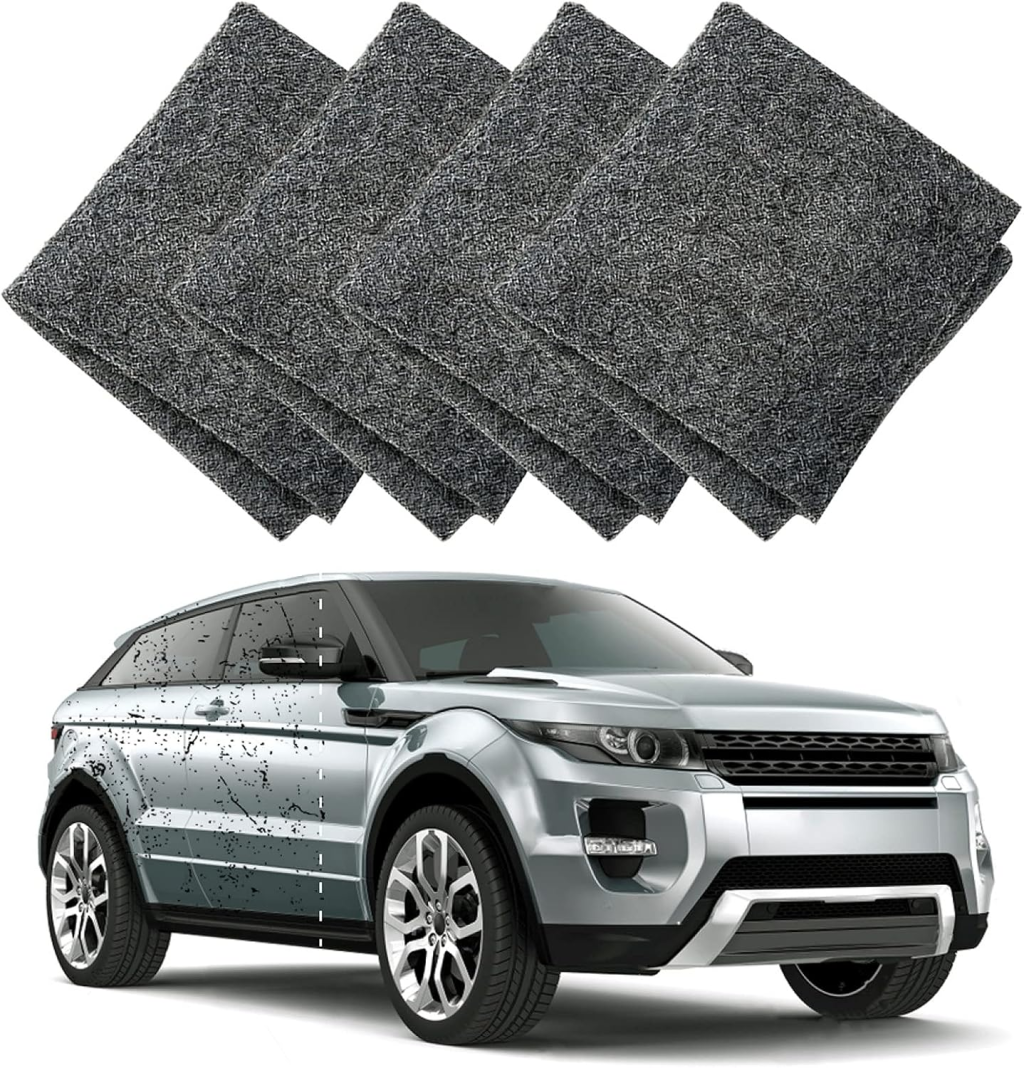 12 Chiffons Nano Sparkle Cloth 2025 - Efface Micro-rayures Voiture, Redonne Brillance